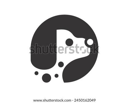 Dog icon. Vector Dog silhouette