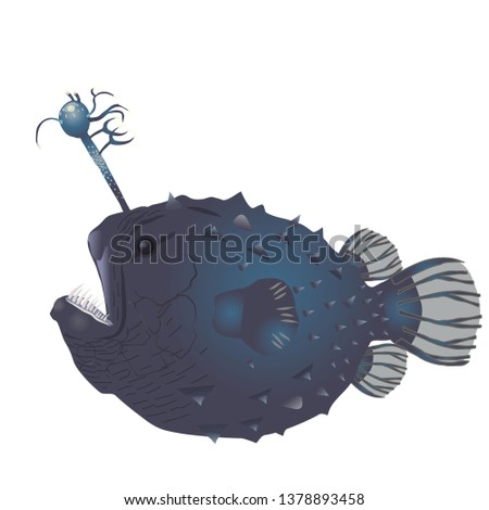 Illustration of the angler fish