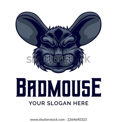 Mouse Logo. Mouse Mascot Logo Design Vector Illustration Template