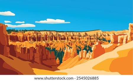 Image, Stock Photo Hoodoo formation at Bryce Canyon National Park, Utah