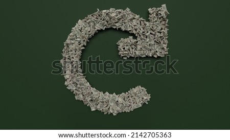 Similar – Image, Stock Photo Banknotes again billing