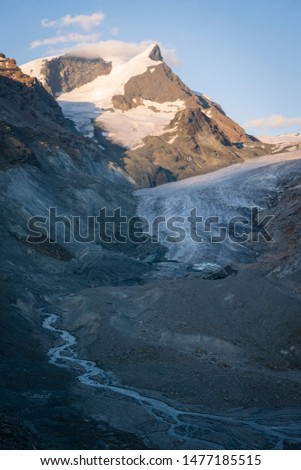 Similar – Foto Bild Schweizer Alpental im Morgenlicht