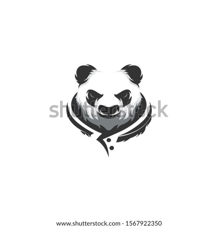 Monster of Panda with tribal style