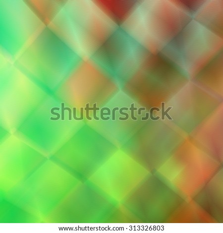 Concept for business presentation. Box blend. Pixel mesh. Paper decor idea. Green red color spectrum. Light effect. Soft texture. Striped wall. Art wallpaper. Blurry defocused pic. Bright colors.