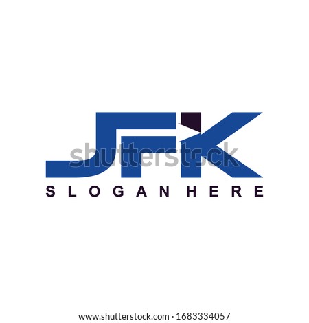 S F K Initial logo template vector, Logo Letter F With K, SFK Logo. Letter Design Vector. Stock fotó © 