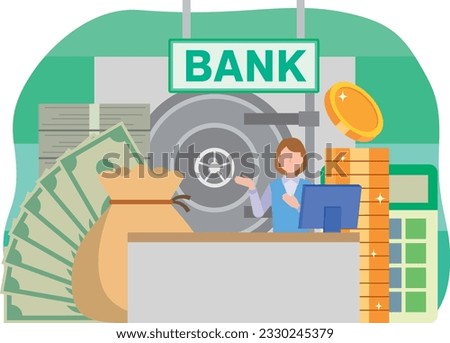 Image illustration of banking business