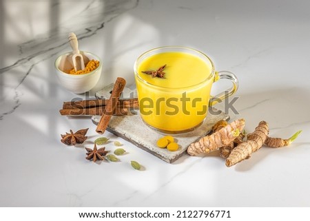 Image, Stock Photo turmeric milk