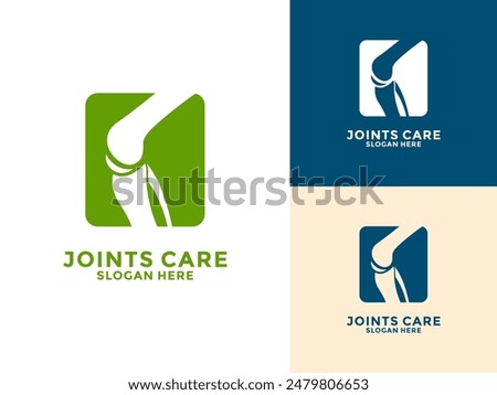 Joint bone logo vector, Bone Joint Logo designs concept, Knee Care logo template, Health Joints logo symbol icon