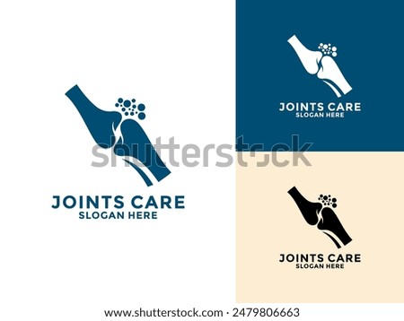 Joint bone logo vector, Bone Joint Logo designs concept, Knee Care logo template, Health Joints logo symbol icon