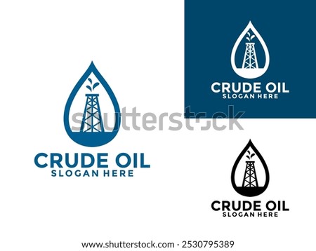 Crude Oil Mining Pump Machine Logo design, Mining Oil And Gas Drilling Industry Logo Vector Template