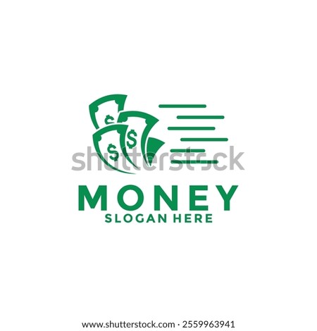 Faster Money logo icon. Money logo design vector. Digital Payment logo vector template