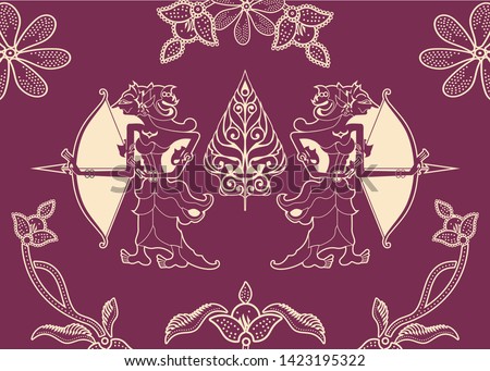 Wayang be one of the batik motifs, batik is a very beautiful work of art on cloth originated from Indonesia