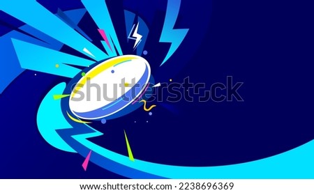 Vector illustration of rugby abstract background design for banner, poster, flyer template. 
Sports concept
