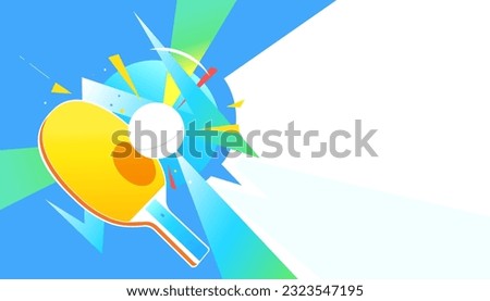 Table tennis abstract background design. Sports concept