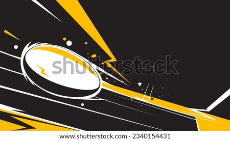 Rugby abstract background design for banner, poster, flyer template. The sport concepts