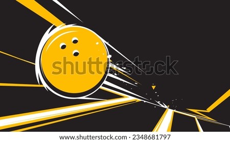 Bowling abstract background design. Sports concept