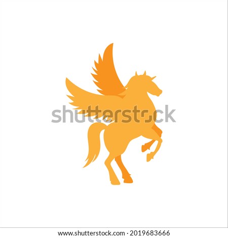 Unicorn icon design illustration template