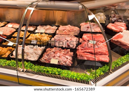 meat in shopping center