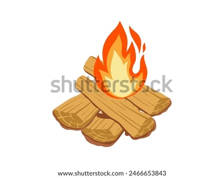 kindling wood Element Background Illustration