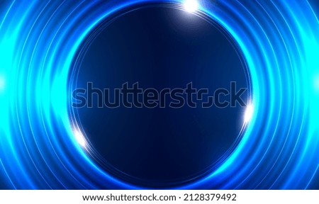 Radial abstract neon background. Luminous swirling. Elegant glowing circle. Sparking particle. Colorful ellipse. Glint sphere. Glow ring. Conceptual technology background. Vector illustration EPS10.