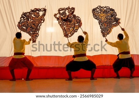 Image, Stock Photo shadow theatre (3) Man