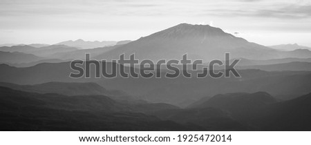 Mount Saint Helens in Black and White Stock foto © 