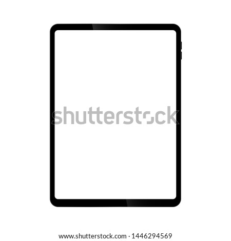 Tablet screen designed to have a thin edge