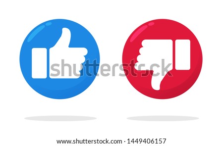 
Thumb icon that shows the feeling of likes or dislikes on social media