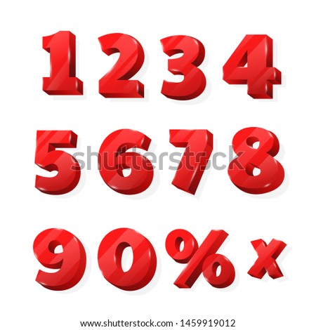 red numbers for discounted billboards that look beautiful.