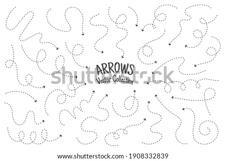 Zigzag arrow stripes design with dotted lines on grid lines isolated on white background