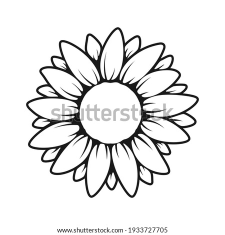 Download Sunflower Silhouette At Getdrawings Free Download