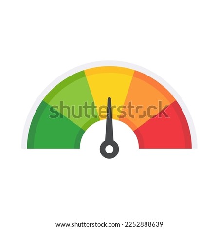 Mileage needle measures the level of business risk. concept of risk management before investing