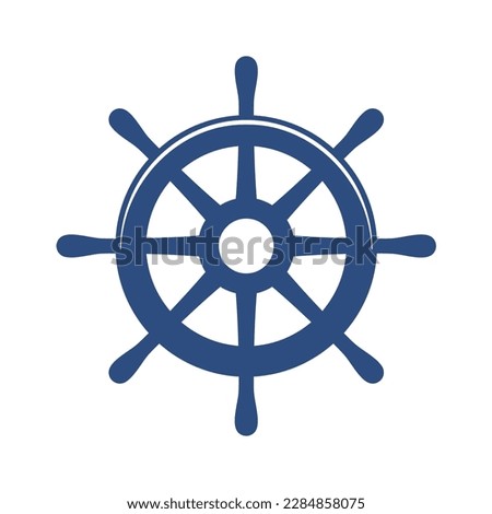 boat wheel Naval equipment sailor in the ocean