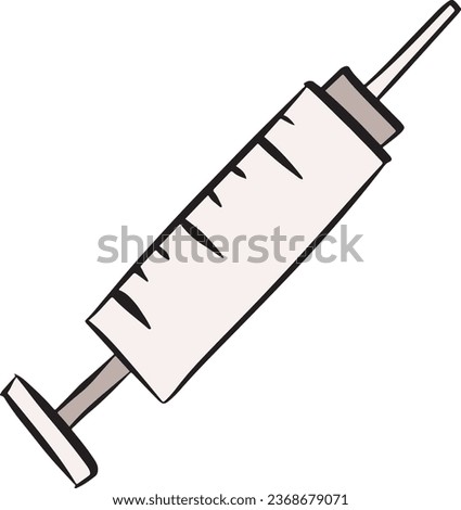 syringe medical injection illustration medkit
