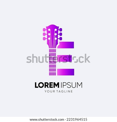 Similar – Image, Stock Photo E String e guitar Guitar