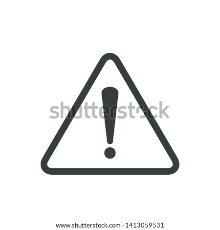 Exclamation Mark,danger warning sign, emergency alert,caution sign,vector icon illustration