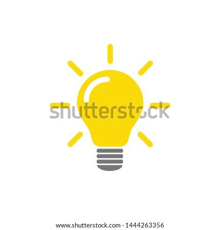 The light bulb is full of ideas And creative thinking, analytical thinking for processing. Light bulb icon vector. ideas symbol illustration. Imagine de stoc © 