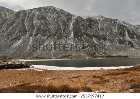 Similar – Image, Stock Photo Mountain on shore with cactuses