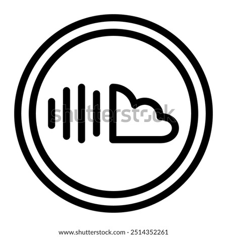 This Soundcloud icon is suitable for music, musical instrument, entertainment, and multimedia, etc.