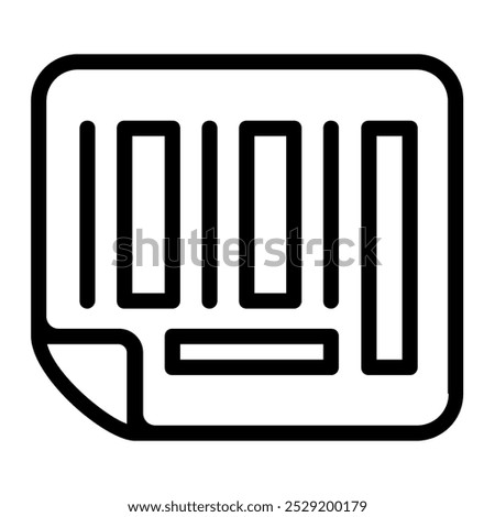 This Barcode icon is suitable for Logistic, Delivery and Distribution, etc.