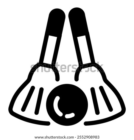 This Broom ball icon is suitable for winter sport, sport, winter holiday, etc.