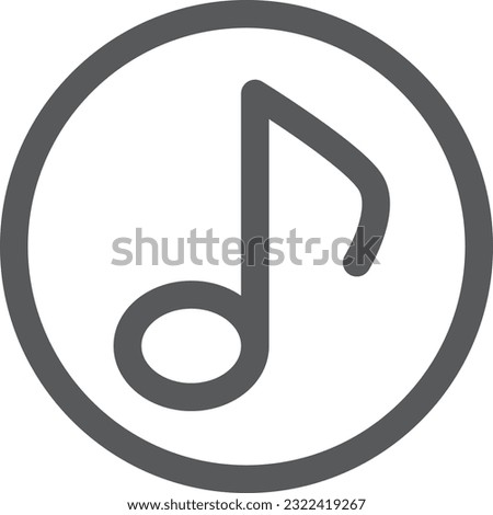 Mini mini icon musical note