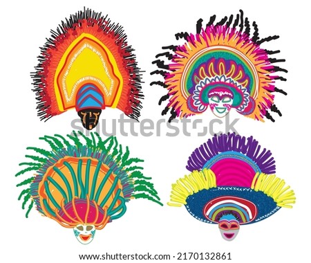 Cebu Sinulog Masskara Philippines vector design