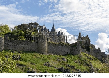 Similar – Image, Stock Photo Ruins of medieval castle near mountain lake