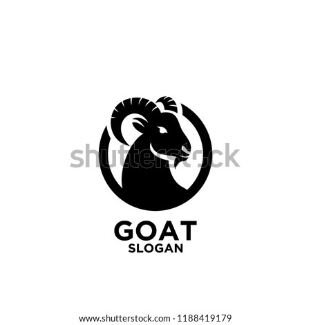 goat logo icon design vector