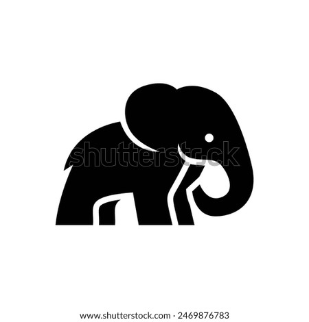 Elephant Logo. African indian Wildlife Elephant Logo Icon Vector Illustration design template