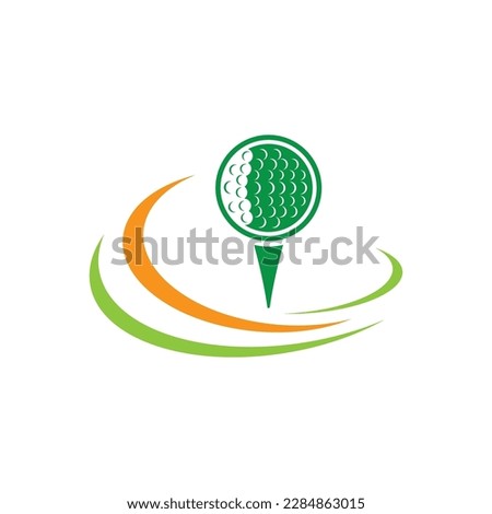 Golf logo images illustration design