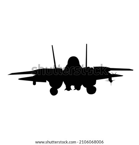 f14 tomcat silhouette vector design