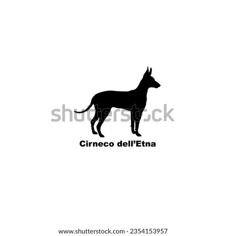 Cirneco dell’Etna dog silhouette dog breeds Animal Pet