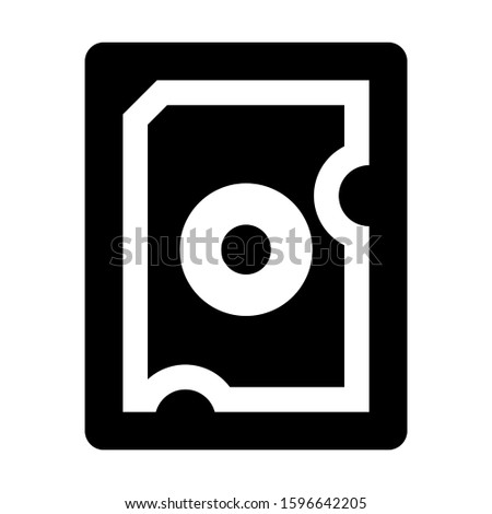 harddisk icon isolated sign symbol vector illustration - high quality black style vector icons
